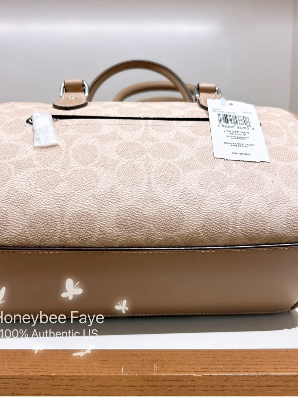 Coach satchel tan